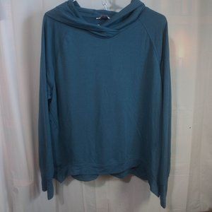 Danskin Tapered Pullover Hoodie Teak Teal Size Extra Large New With Tags